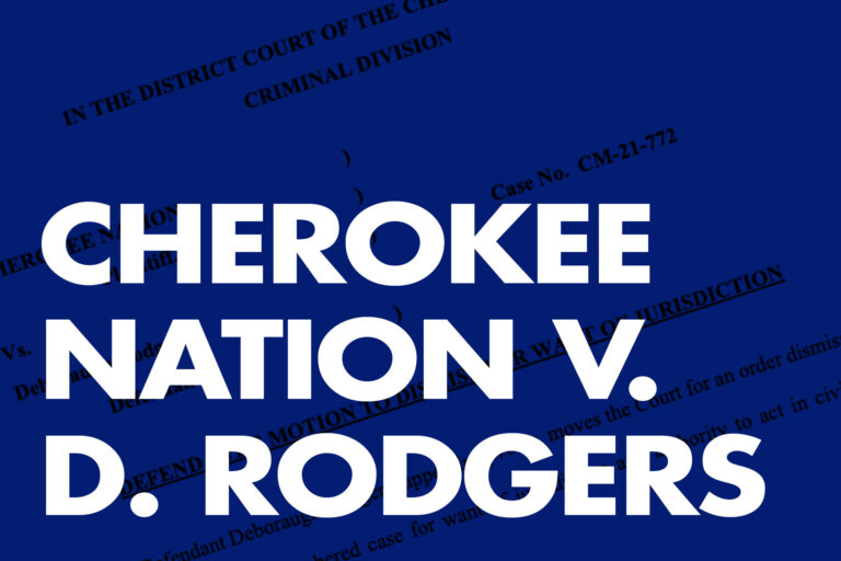 Cherokee Nation vs Deboraugh Rodgers