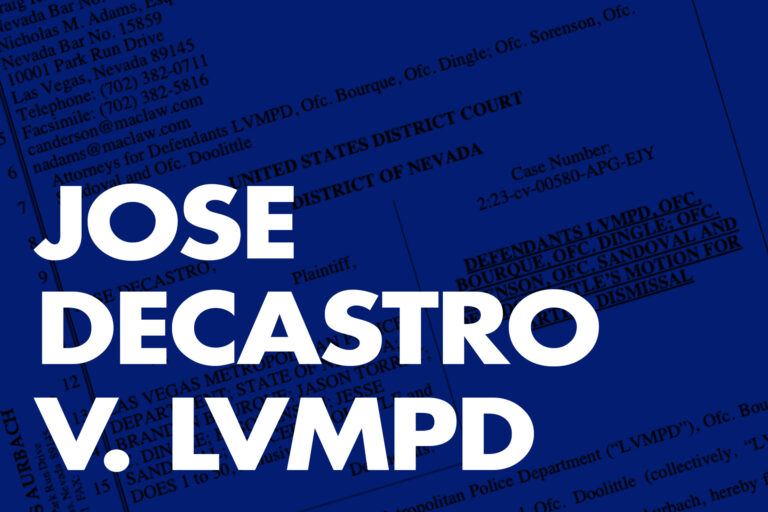 Jose DeCastro vs LVMPD