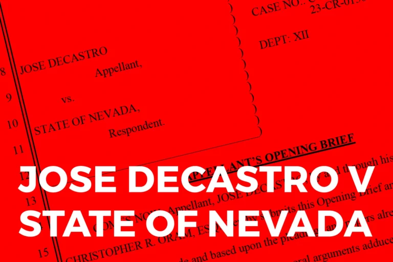 Jose DeCastro v State of Nevada